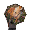 48 Semi-Automatic Umbrella – Windproof Large Travel Rain Umbrella