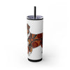 Skinny Tumbler with Straw – 20 oz Stainless Steel Cup