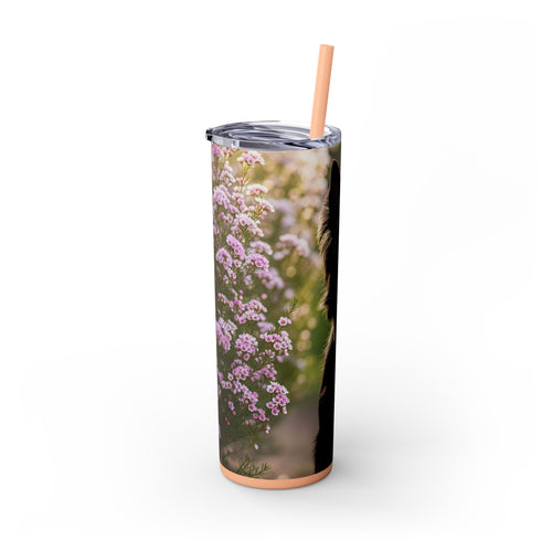 Skinny Tumbler with Straw – 20 oz Stainless Steel Cup