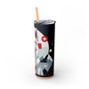 Skinny Tumbler with Straw – 20 oz Stainless Steel Cup