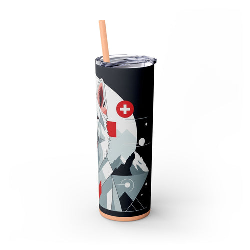 Skinny Tumbler with Straw – 20 oz Stainless Steel Cup