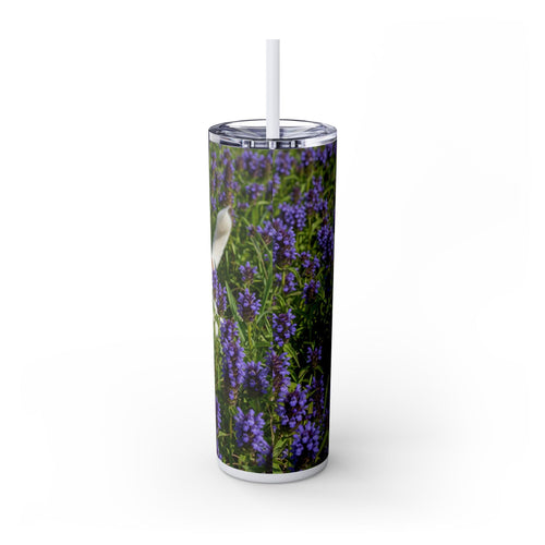 Skinny Tumbler with Straw – 20 oz Stainless Steel Cup