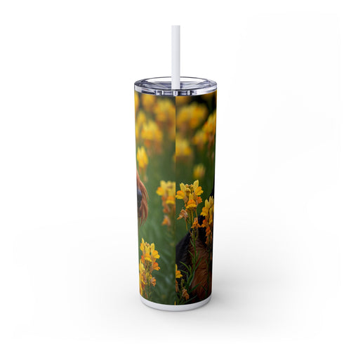 Skinny Tumbler with Straw – 20 oz Stainless Steel Cup