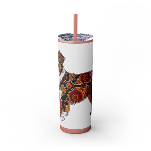 Skinny Tumbler with Straw – 20 oz Stainless Steel Cup
