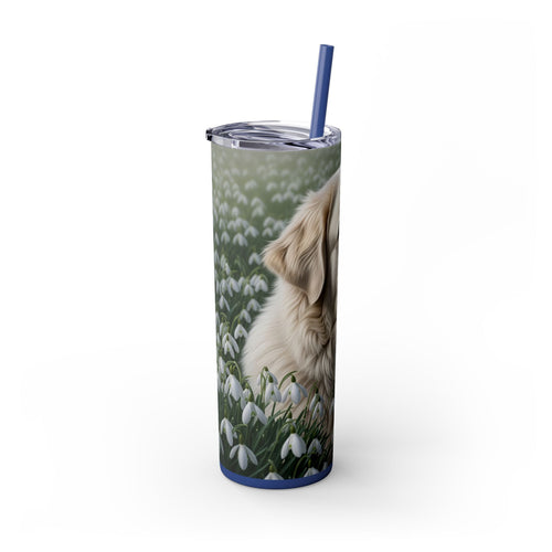 Skinny Tumbler with Straw – 20 oz Stainless Steel Cup