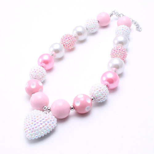 Chunky Acrylic Beaded Dog Necklace (3 colors)