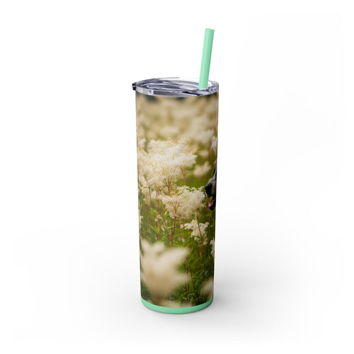 Skinny Tumbler with Straw – 20 oz Stainless Steel Cup
