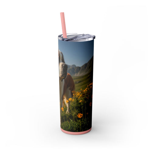 Skinny Tumbler with Straw – 20 oz Stainless Steel Cup
