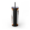Skinny Tumbler with Straw – 20 oz Stainless Steel Cup