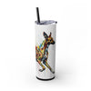 Skinny Tumbler with Straw – 20 oz Stainless Steel Cup