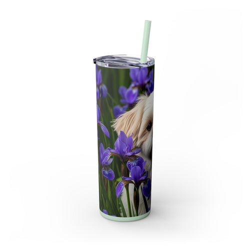 Skinny Tumbler with Straw – 20 oz Stainless Steel Cup