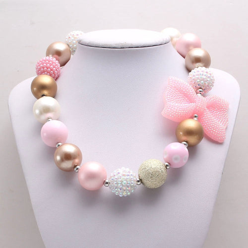 Chunky Acrylic Beaded Dog Necklace (3 colors)