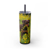 Skinny Tumbler with Straw – 20 oz Stainless Steel Cup