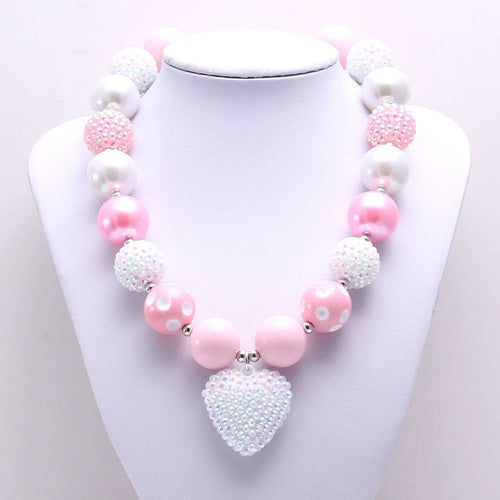 Chunky Acrylic Beaded Dog Necklace (3 colors)