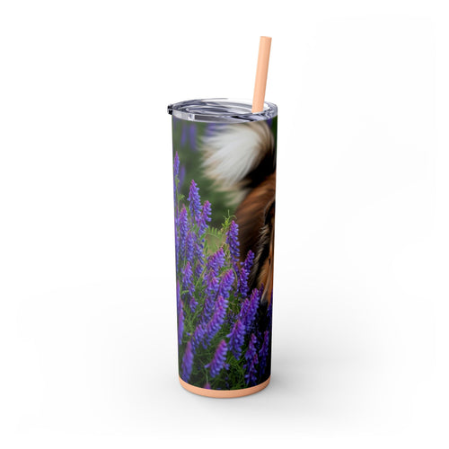 Skinny Tumbler with Straw – 20 oz Stainless Steel Cup