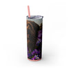 Skinny Tumbler with Straw – 20 oz Stainless Steel Cup