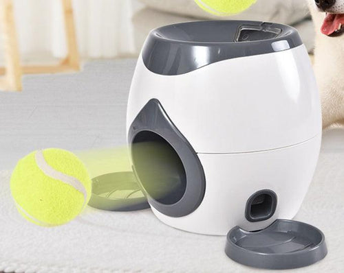 Smart Food Reward Dog Tennis Ball Launcher