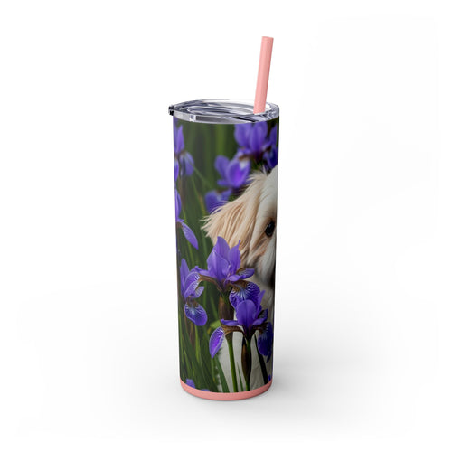 Skinny Tumbler with Straw – 20 oz Stainless Steel Cup