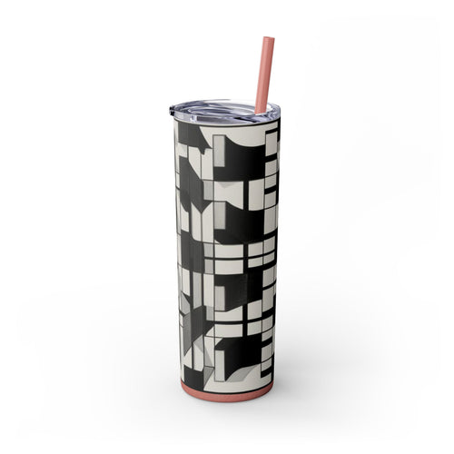 Skinny Tumbler with Straw – 20 oz Stainless Steel Cup