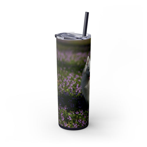 Skinny Tumbler with Straw – 20 oz Stainless Steel Cup