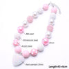 Chunky Acrylic Beaded Dog Necklace (3 colors)