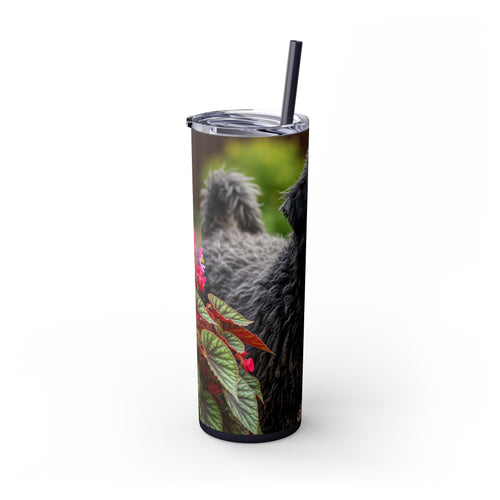 Skinny Tumbler with Straw – 20 oz Stainless Steel Cup
