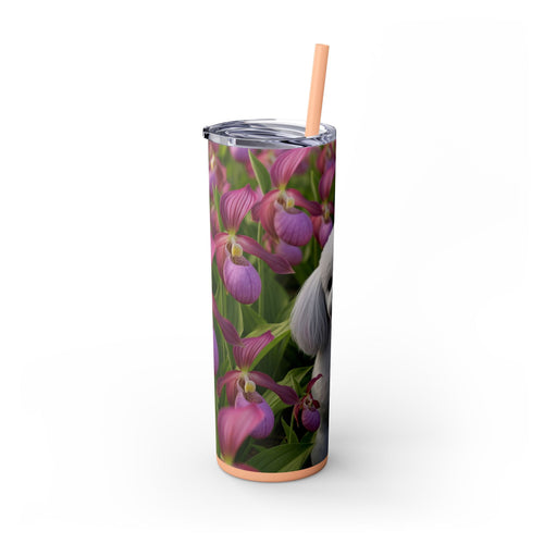 Skinny Tumbler with Straw – 20 oz Stainless Steel Cup