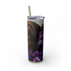 Skinny Tumbler with Straw – 20 oz Stainless Steel Cup