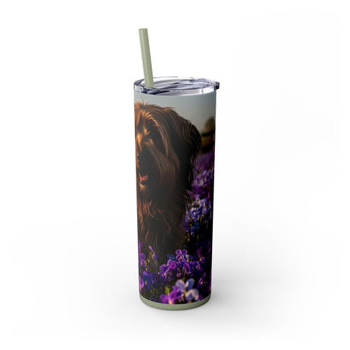 Skinny Tumbler with Straw – 20 oz Stainless Steel Cup