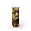 Skinny Tumbler with Straw – 20 oz Stainless Steel Cup