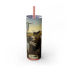 Skinny Tumbler with Straw – 20 oz Stainless Steel Cup