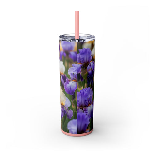 Skinny Tumbler with Straw – 20 oz Stainless Steel Cup