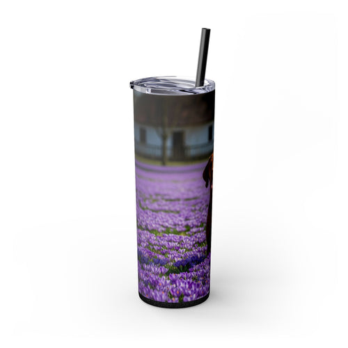 Skinny Tumbler with Straw – 20 oz Stainless Steel Cup