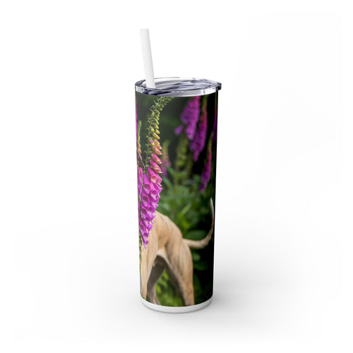 Skinny Tumbler with Straw – 20 oz Stainless Steel Cup