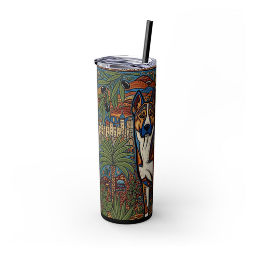 Skinny Tumbler with Straw – 20 oz Stainless Steel Cup