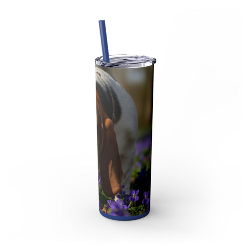 Skinny Tumbler with Straw – 20 oz Stainless Steel Cup
