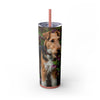 Skinny Tumbler with Straw – 20 oz Stainless Steel Cup