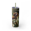 Skinny Tumbler with Straw – 20 oz Stainless Steel Cup