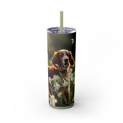 Skinny Tumbler with Straw – 20 oz Stainless Steel Cup