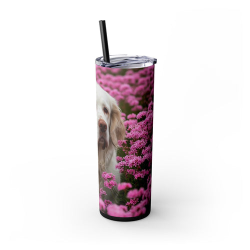 Skinny Tumbler with Straw – 20 oz Stainless Steel Cup