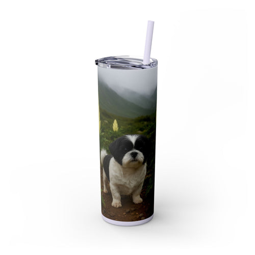 Skinny Tumbler with Straw – 20 oz Stainless Steel Cup