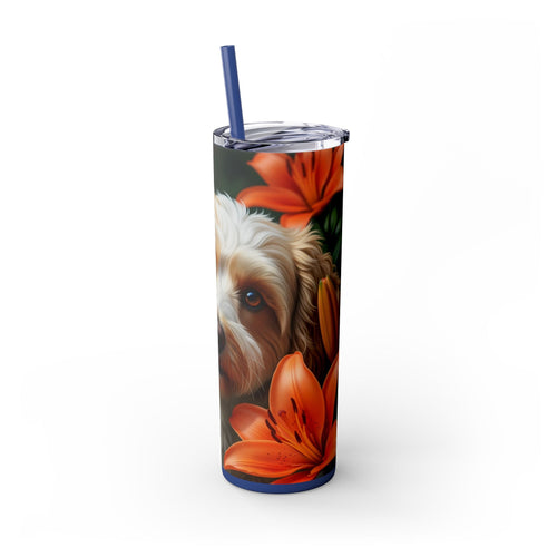 Skinny Tumbler with Straw – 20 oz Stainless Steel Cup