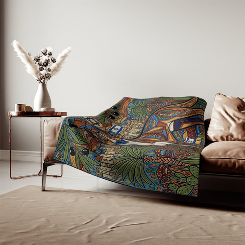 Sweatshirt Blanket – Plush Fleece Throw, 2 Size Options