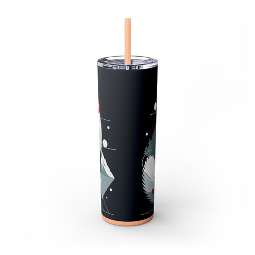 Skinny Tumbler with Straw – 20 oz Stainless Steel Cup