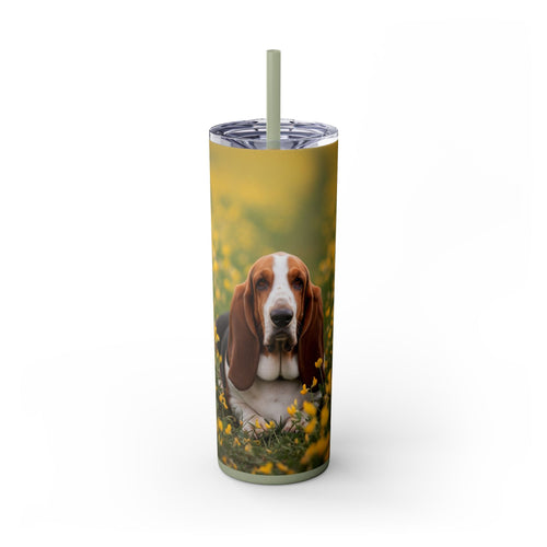 Skinny Tumbler with Straw – 20 oz Stainless Steel Cup