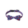 Patriotic Bow Tie Cat Collar with Bell USA