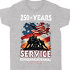 250 Years Of Service Semiquincentennial Shirt | Happy 250th Birthday USA | Patriotic 4th Of July Tee | America 250th Anniversary 682491