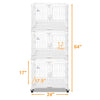 24-30 White Metal Wire Dog Crate DLS2402/DLS3002