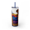 Skinny Tumbler with Straw – 20 oz Stainless Steel Cup