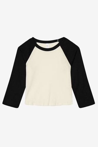 Women's Raglan Baseball Crop Tee